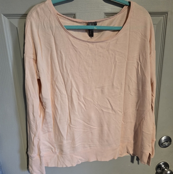 Sweaty Betty Dolman Sleeve Boxy Peach Sweatshirt with Thumbholes Oversized S - Picture 4 of 11